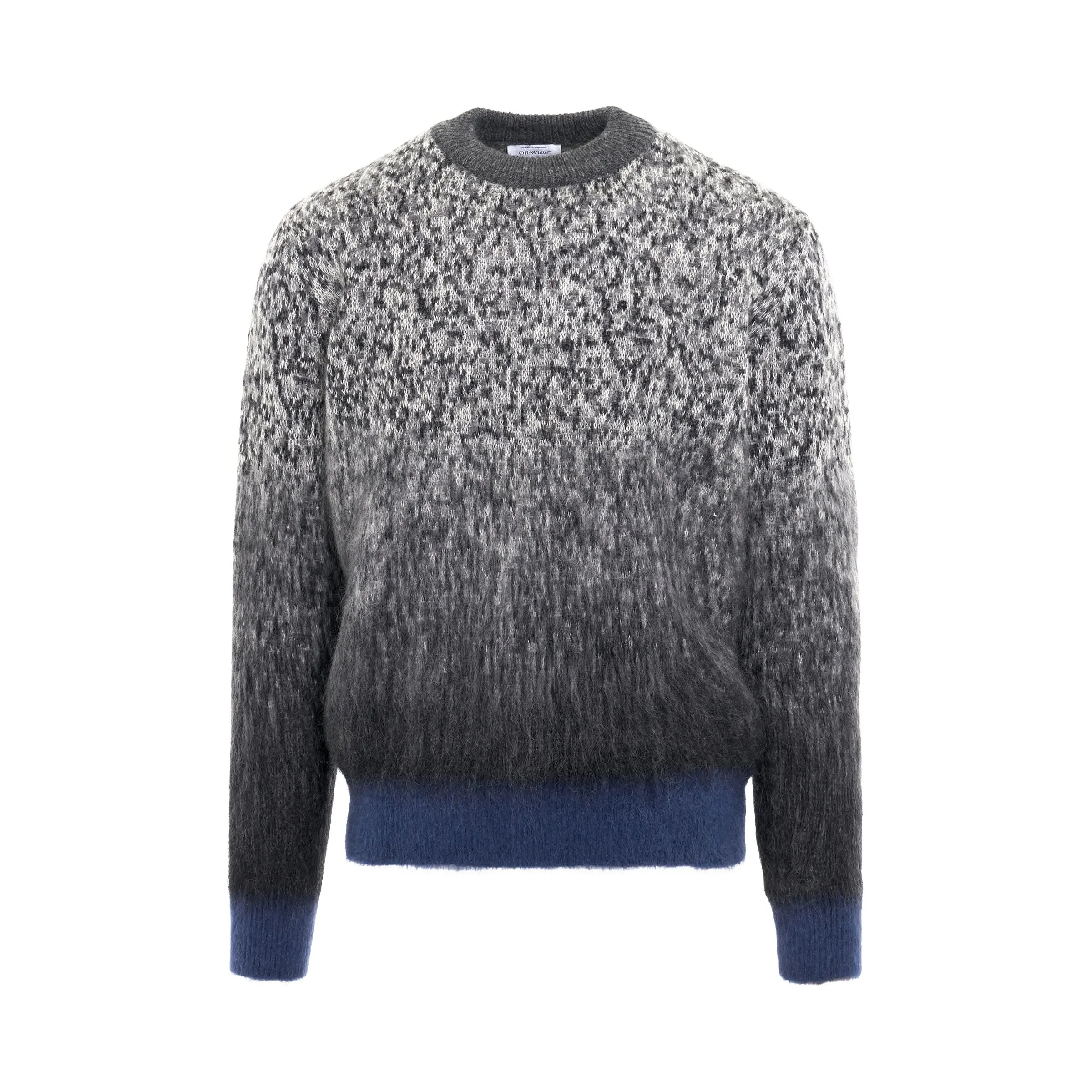 Mohair Degradé Arrow Knitwear in Anthracite