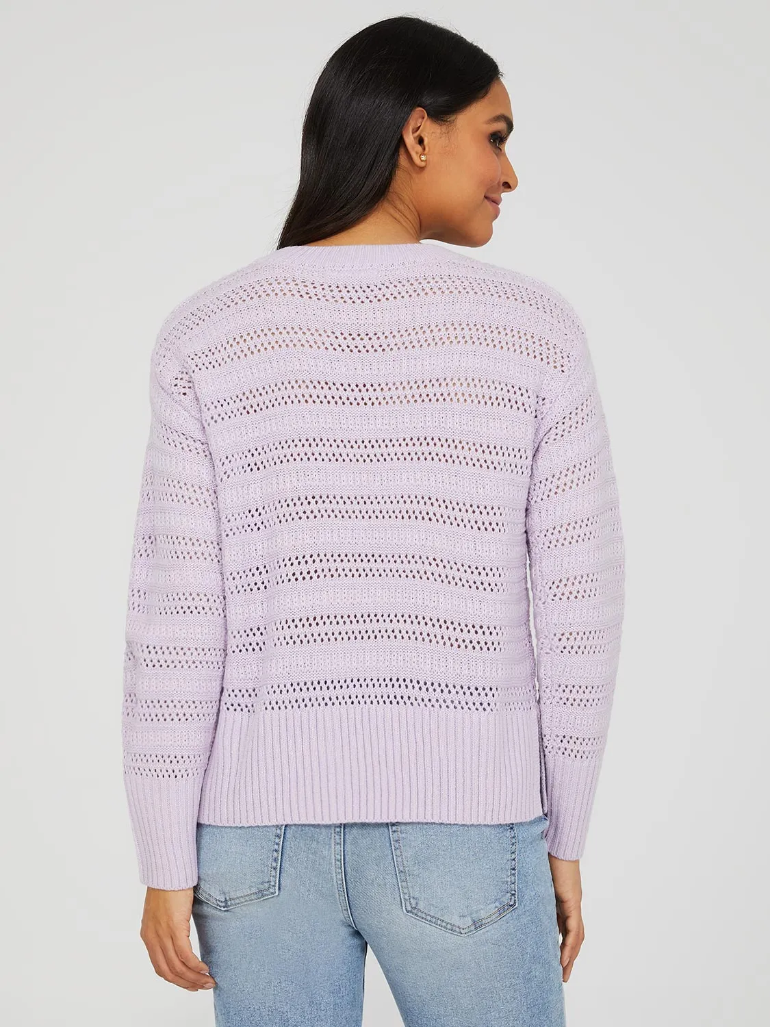 Natalie – Drop Shoulder Crew Neck Sweater