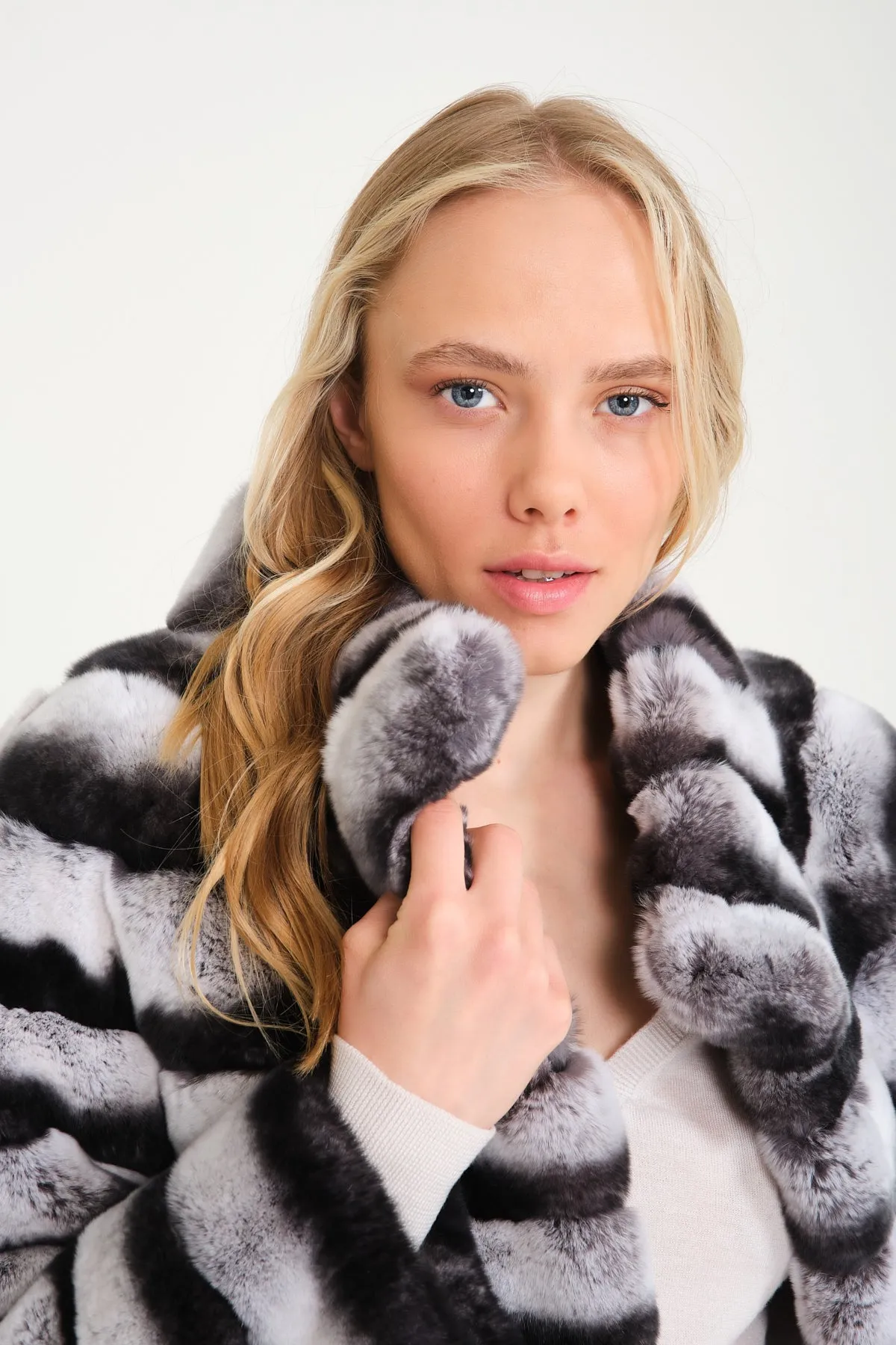 Natural Rex Fur Coat