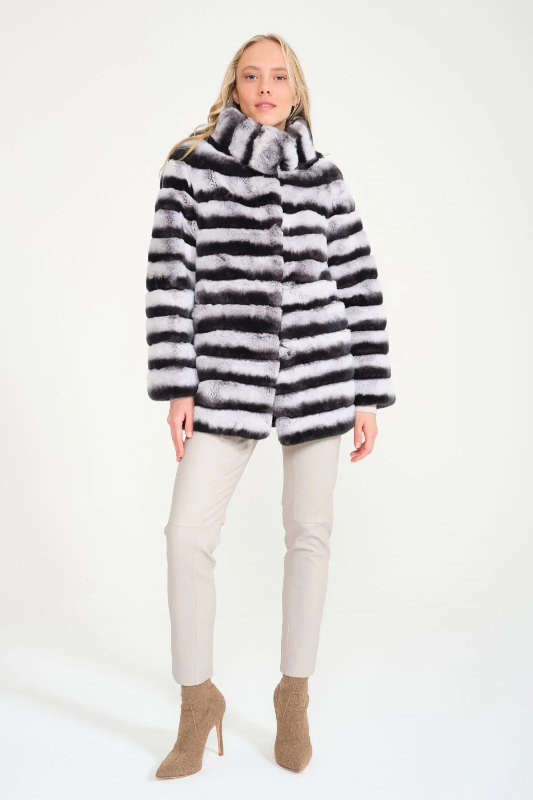 Natural Rex Fur Coat