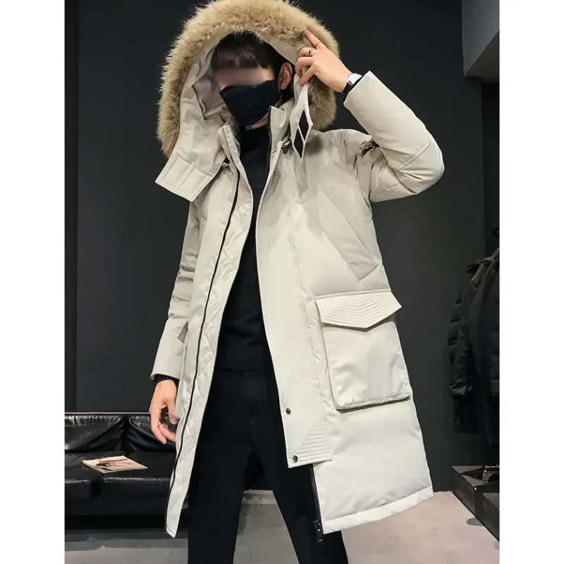 Oudheer - Parka Winterjas Heren – Lang Model met Bontkraag en Winddichte Voering