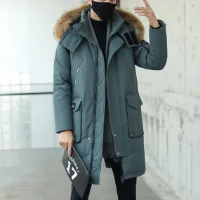 Oudheer - Parka Winterjas Heren – Lang Model met Bontkraag en Winddichte Voering