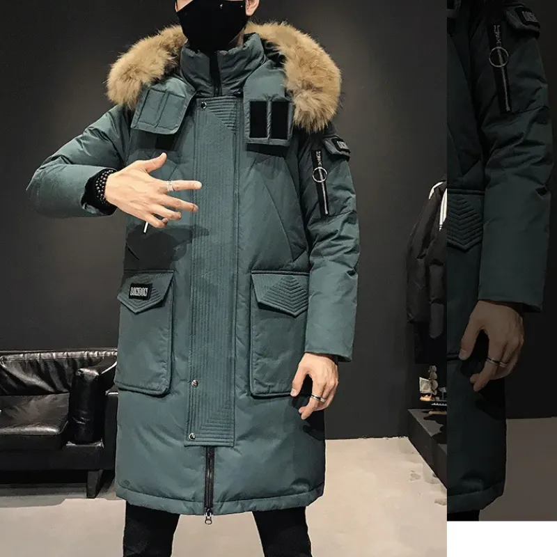 Oudheer - Parka Winterjas Heren – Lang Model met Bontkraag en Winddichte Voering