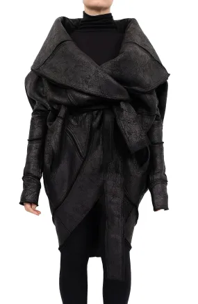Oversized Round Belted Coat