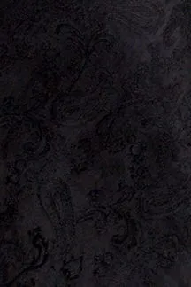 PAISLEY BIAS SLIP DRESS | BLACK