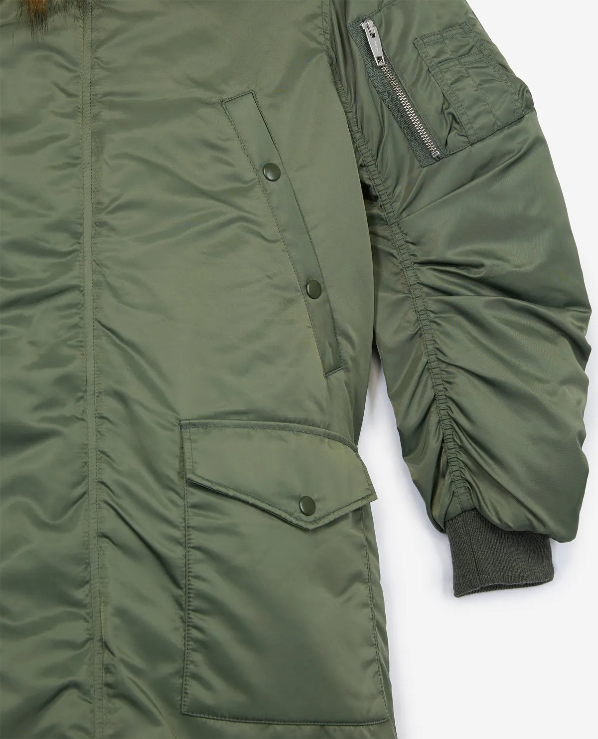 Parka oversize kaki