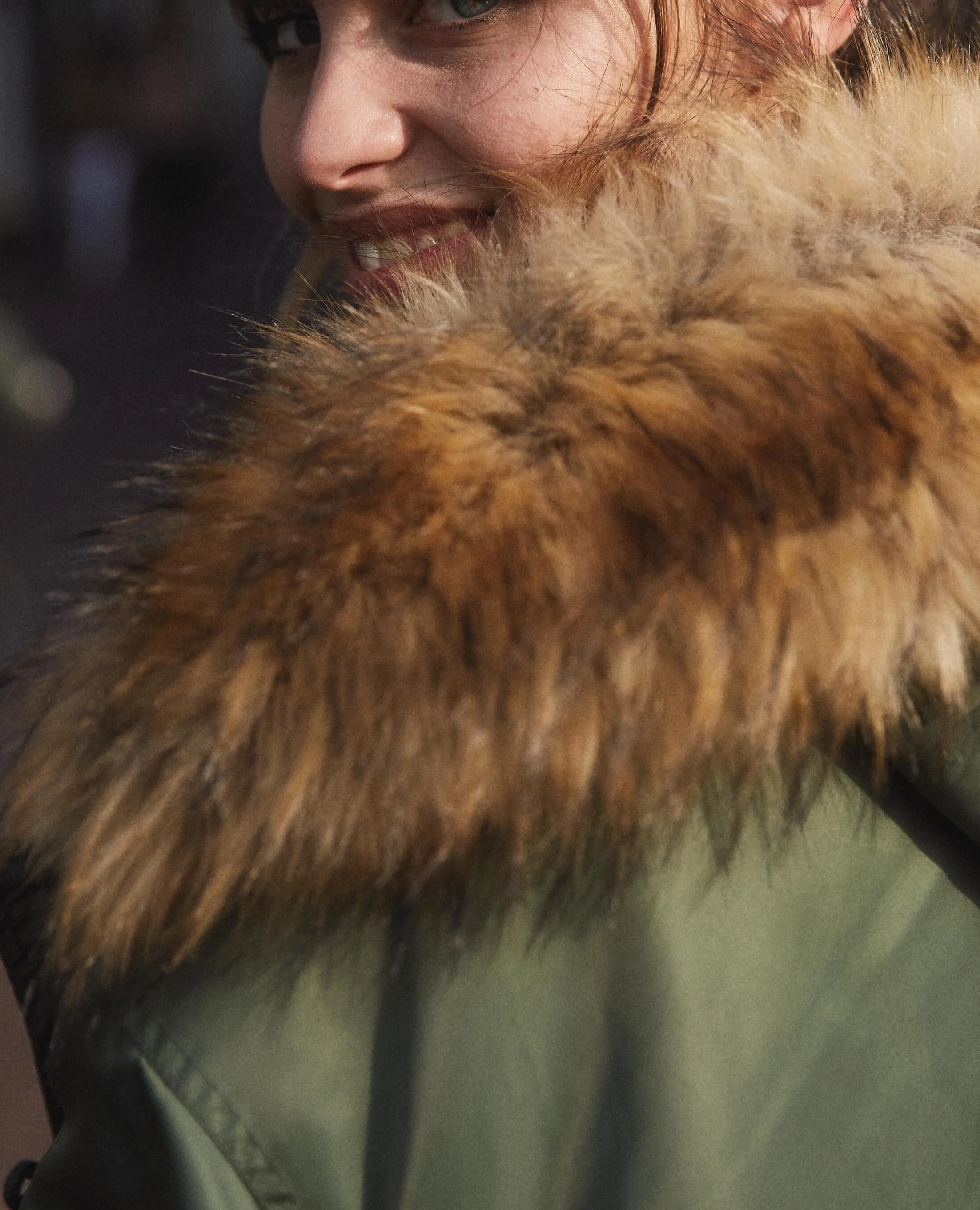 Parka oversize kaki