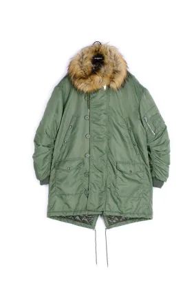 Parka oversize kaki