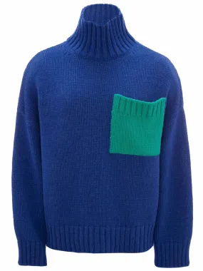 Patch Pocket Turtleneck Jum
