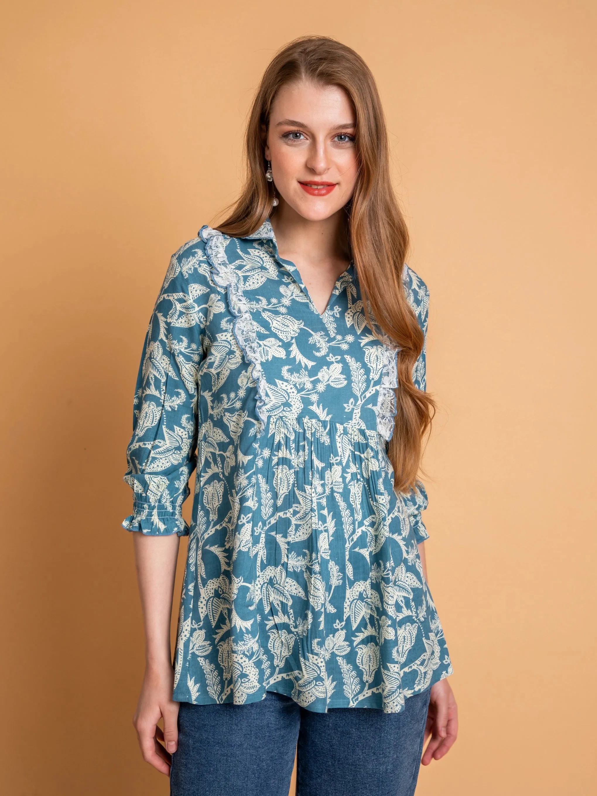 PRINTED STYLISH CASUAL TOP