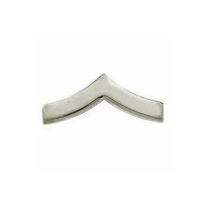 Private Chevron Collar Insignia | Large | Gold or Silver