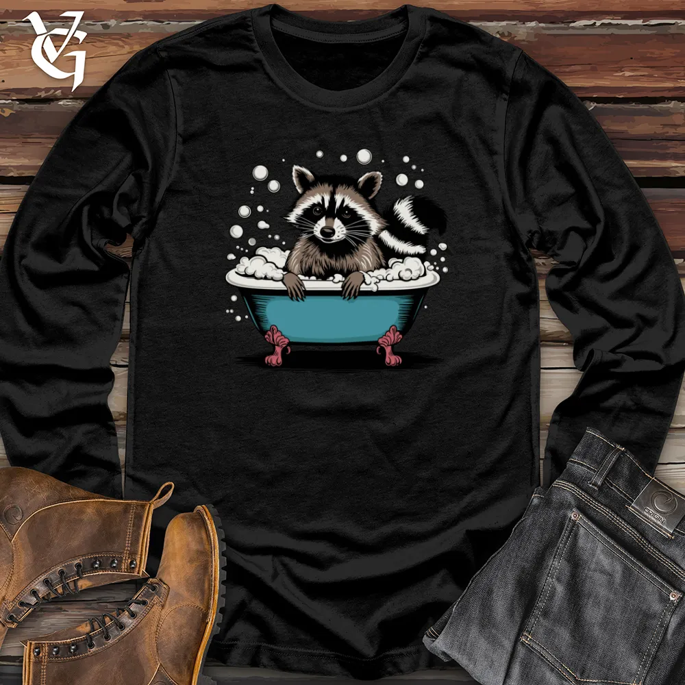 Raccoon in a Bathtub Long Sleeve