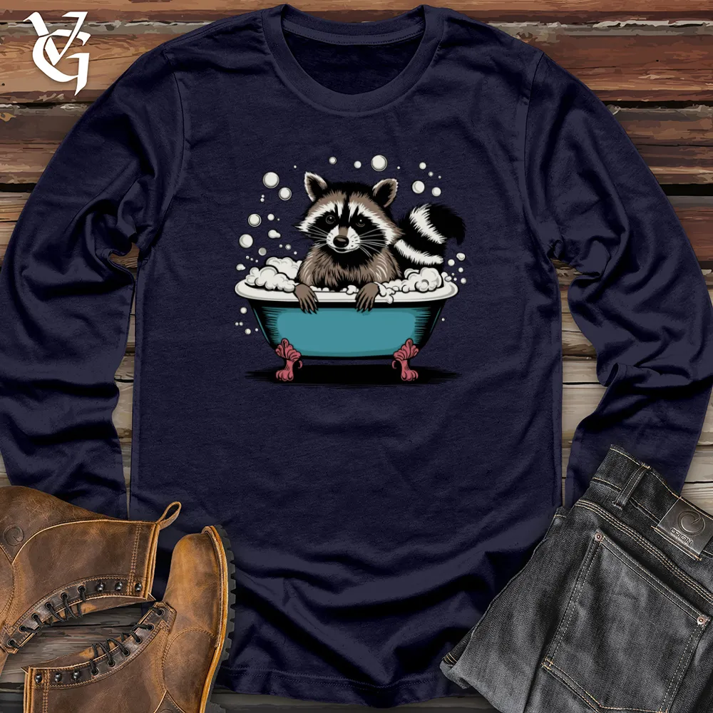 Raccoon in a Bathtub Long Sleeve
