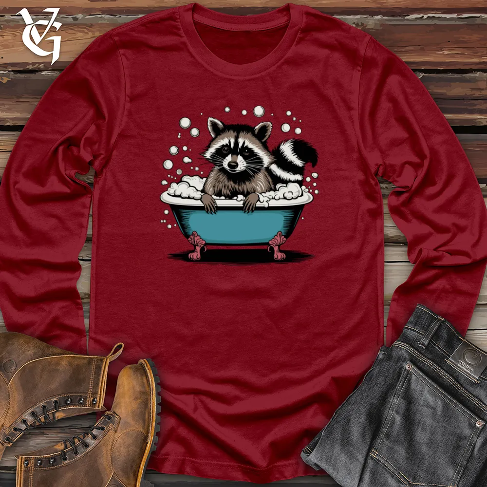 Raccoon in a Bathtub Long Sleeve