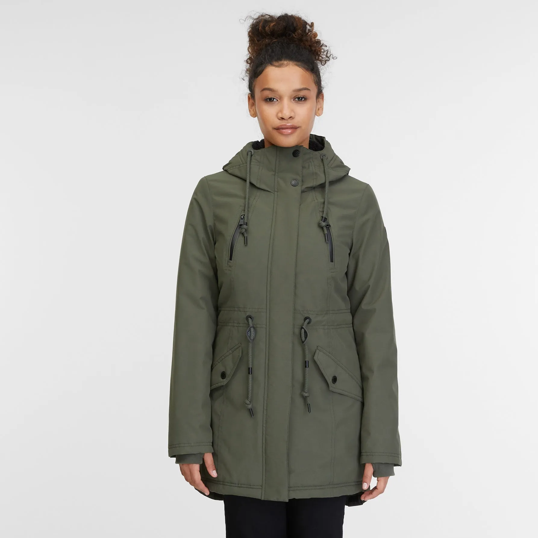 RAGWEAR WOMEN'S ELSIE JACKET - DARK OLIVE