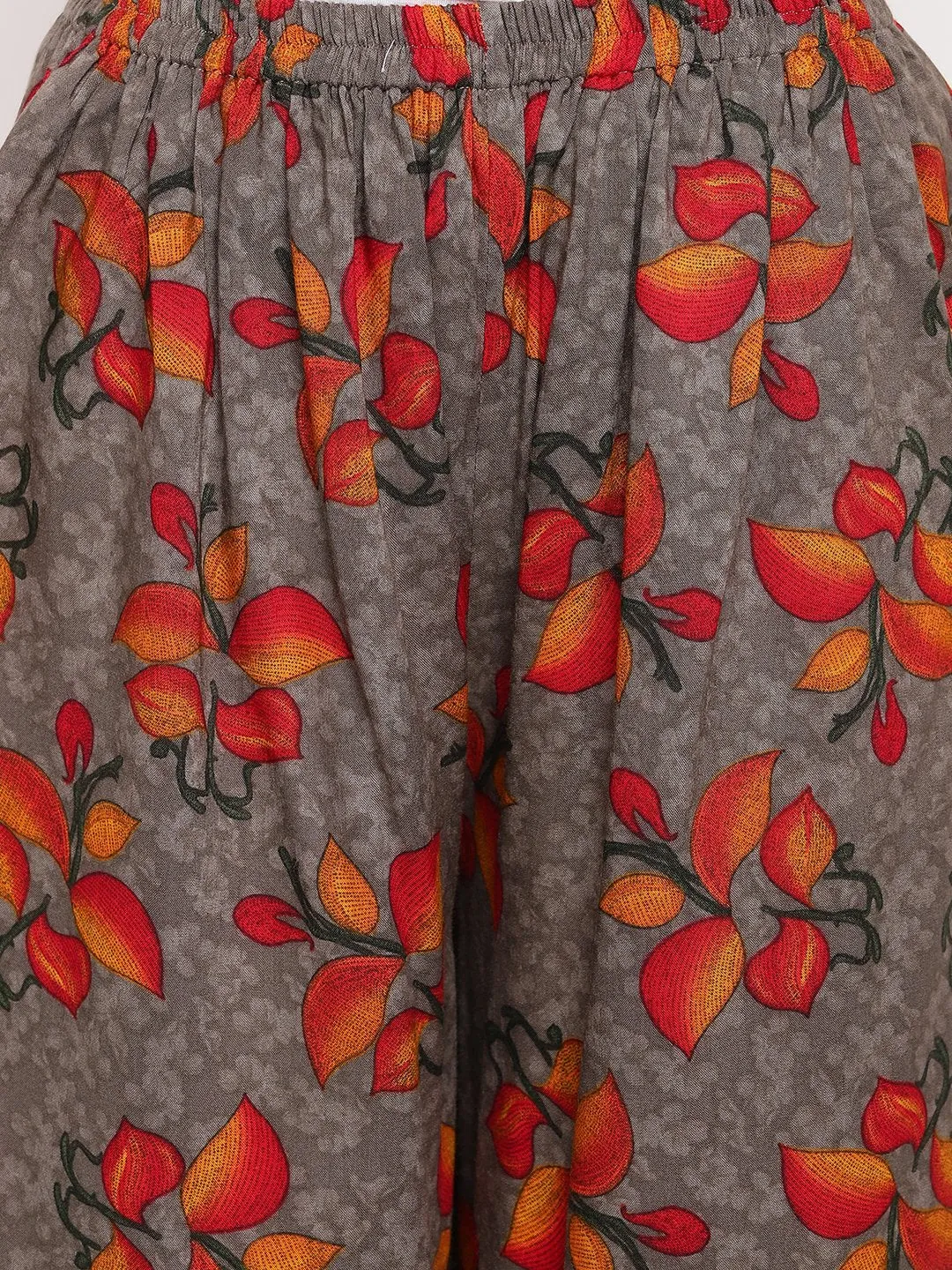 Red Chevron Kurta Set