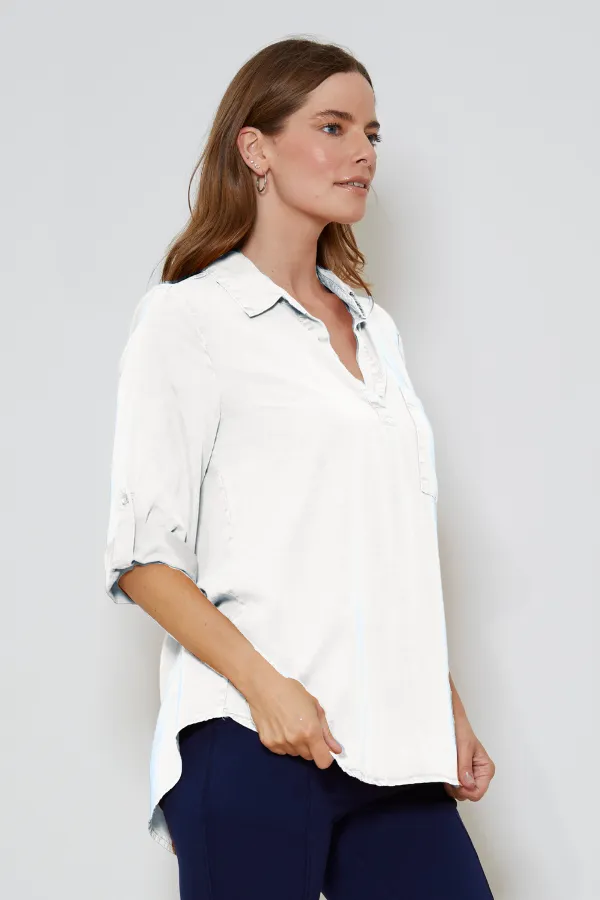 Roll Tab Patch Pocket Tunic