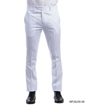 Sean Alexander White Performance Stretch Skinny Dress Pants For Men