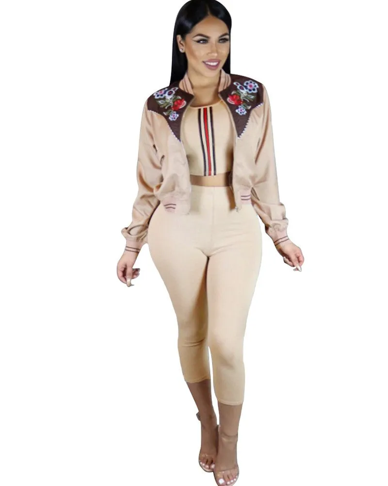 Sidiou Group New Fashion Women Down Jacket Floral Print O-Neck Zipper Long Sleeve Coat Outerwear
