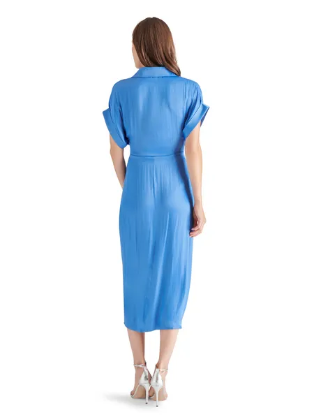 STE Tori Tie-Front Midi Shirtdress