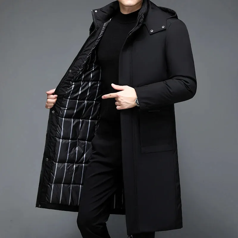 Stormhr - Parka Winterjas Heren – Lang Model met Capuchon en Waterdichte Stof