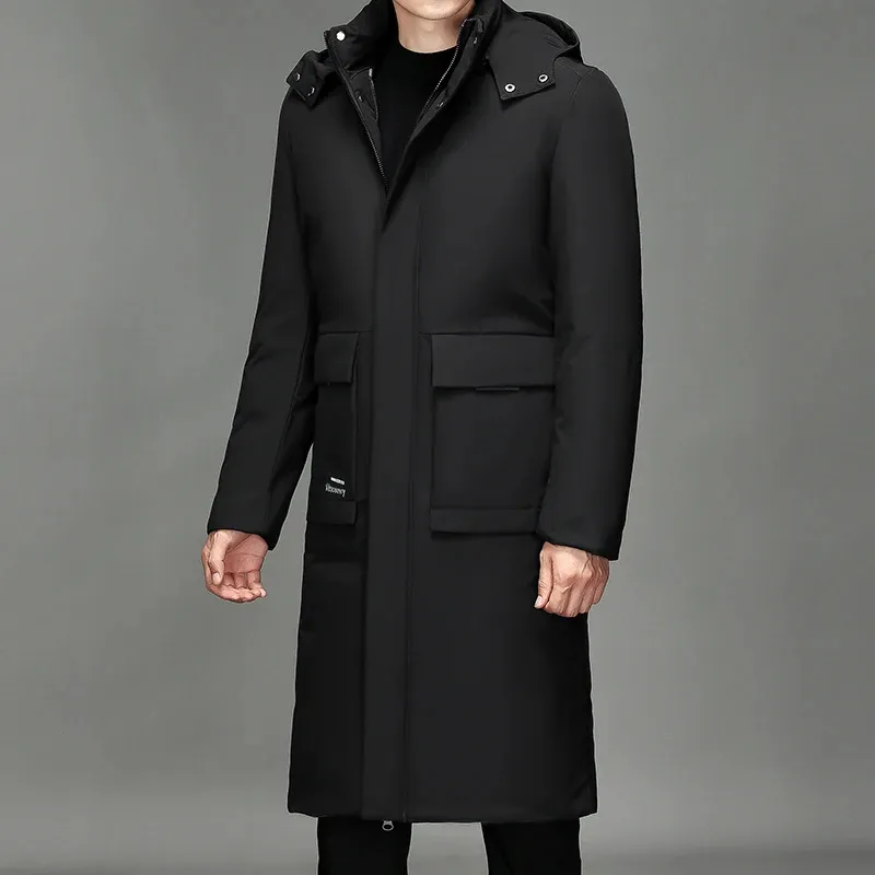Stormhr - Parka Winterjas Heren – Lang Model met Capuchon en Waterdichte Stof