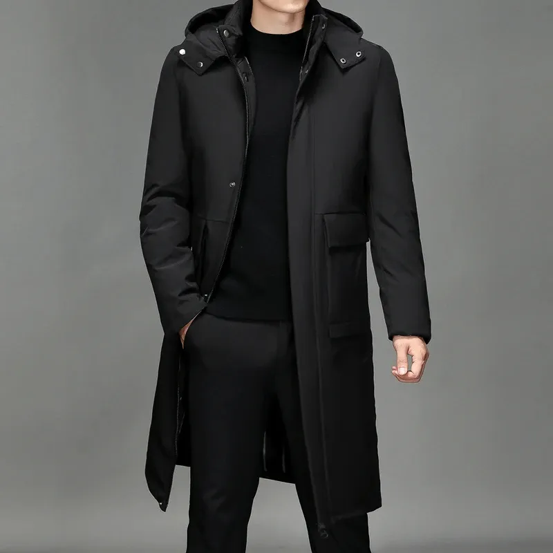 Stormhr - Parka Winterjas Heren – Lang Model met Capuchon en Waterdichte Stof