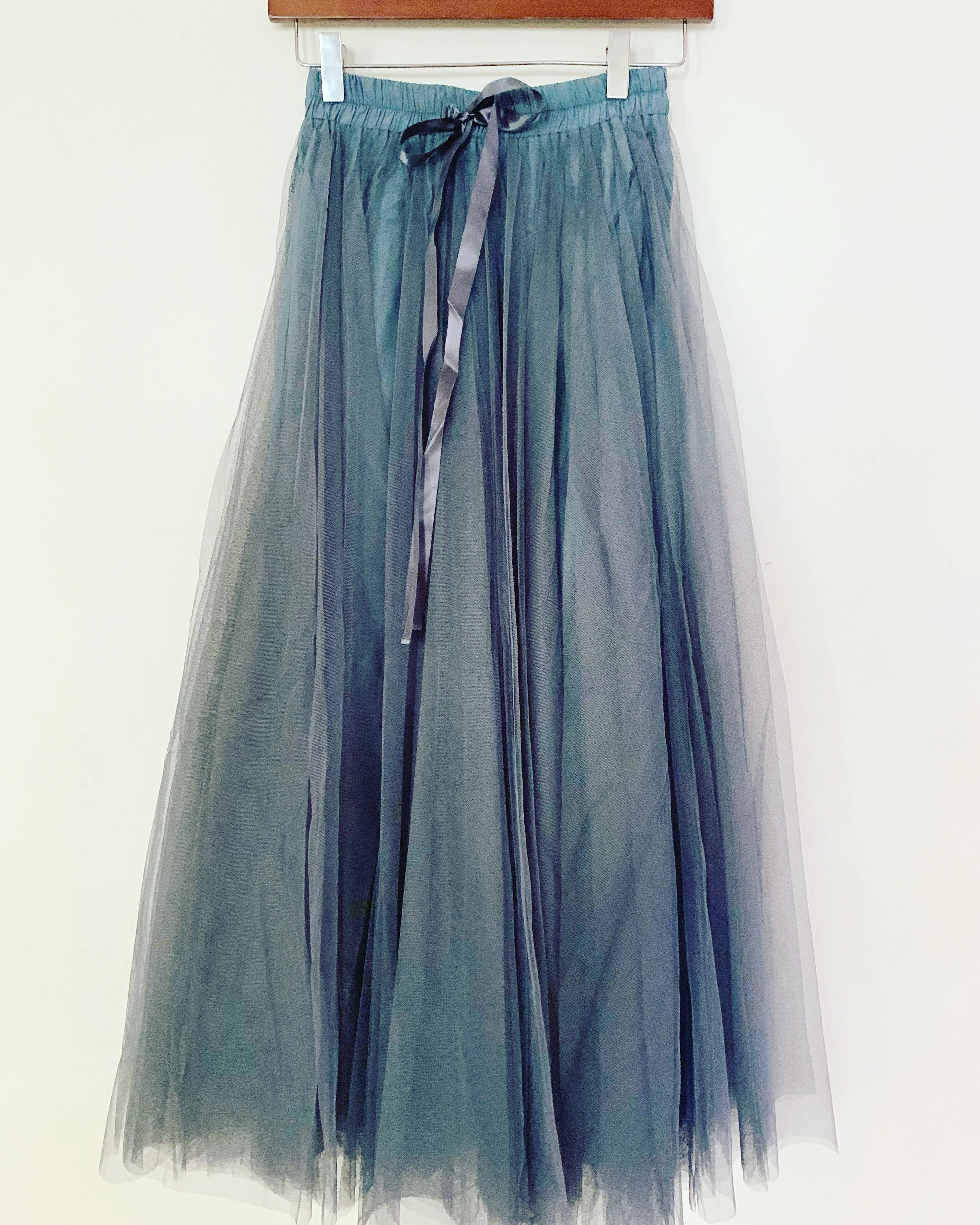 Tessa Tulle Skirt Charcoal
