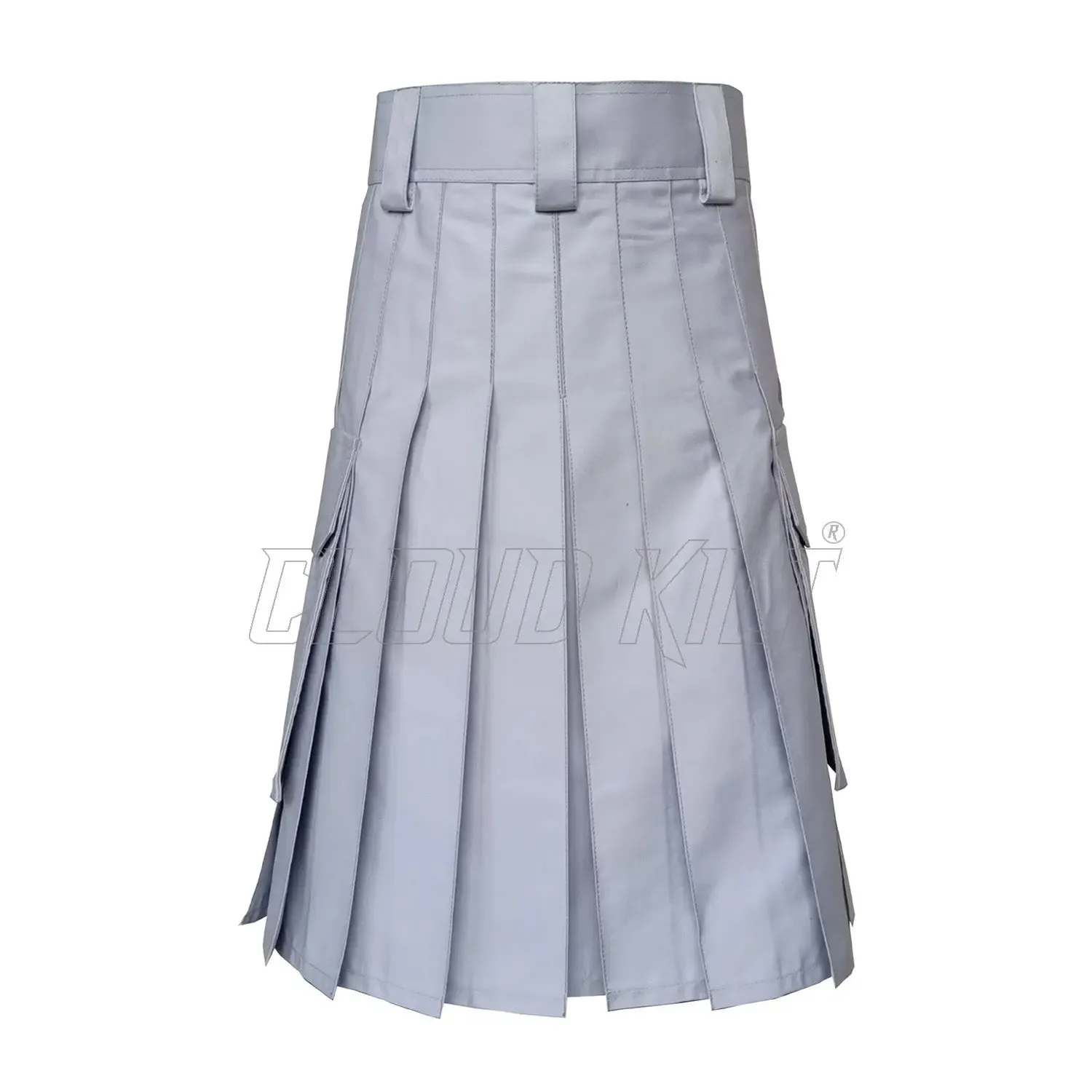Traditional Modern Utility Kilt With Slash and Cargo Pockets