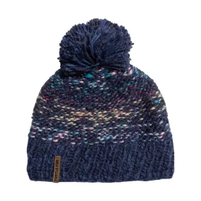 Turtle Fur Firefly Pom Beanie - Navy