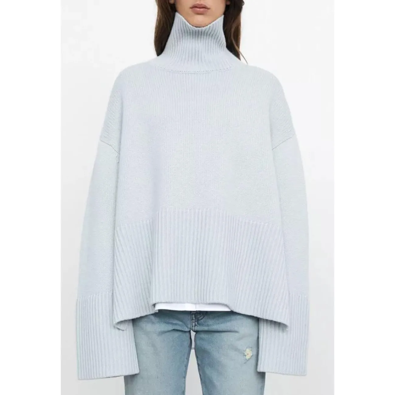 Turtleneck Loose Pullover Oversized Sweater