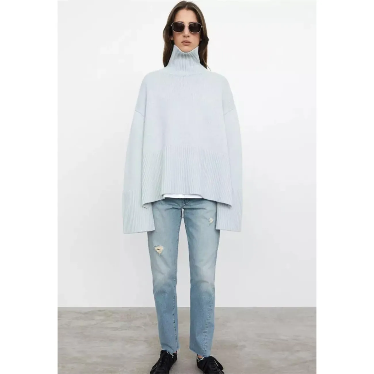 Turtleneck Loose Pullover Oversized Sweater