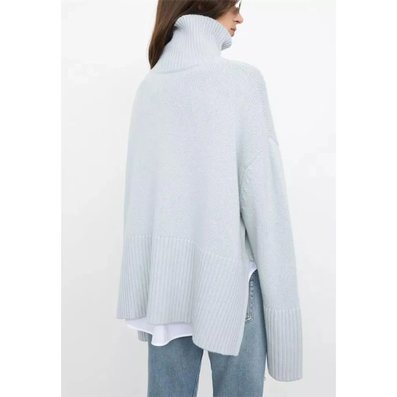 Turtleneck Loose Pullover Oversized Sweater