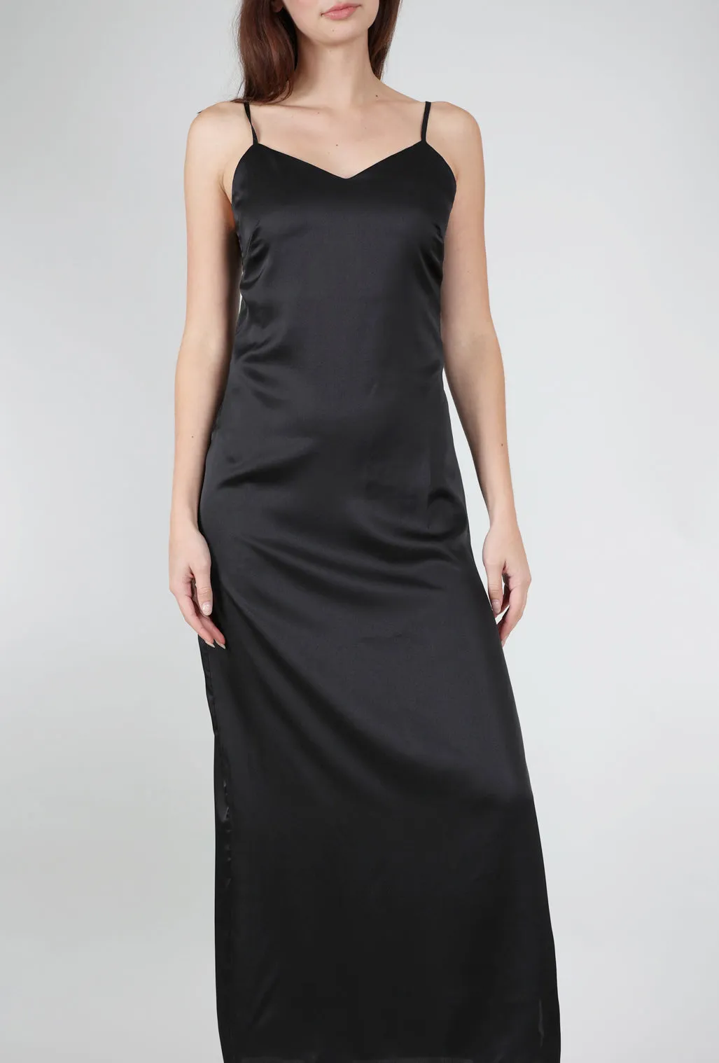 Valarie Slip Dress, Black