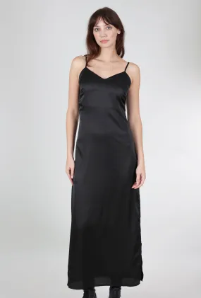 Valarie Slip Dress, Black