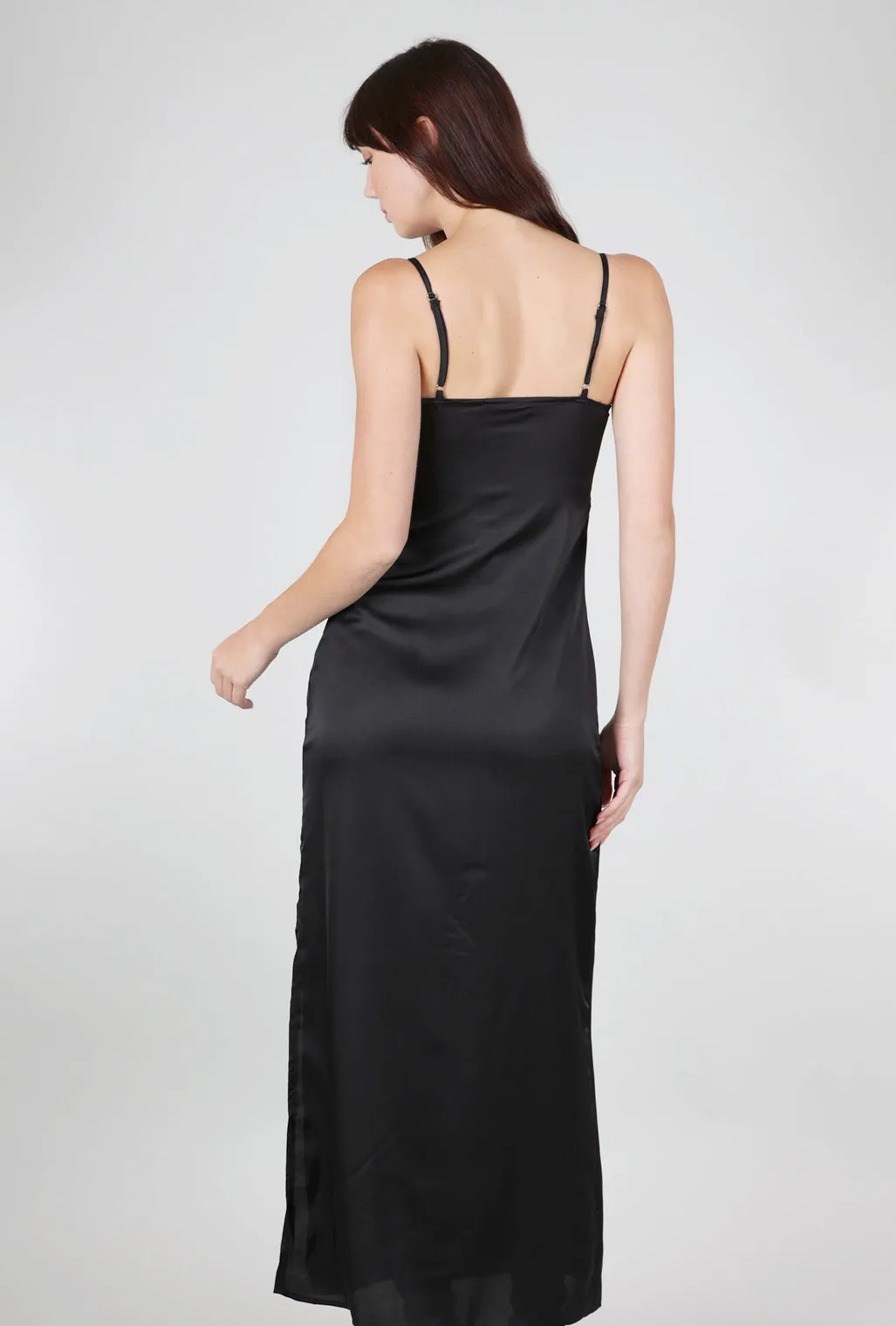 Valarie Slip Dress, Black
