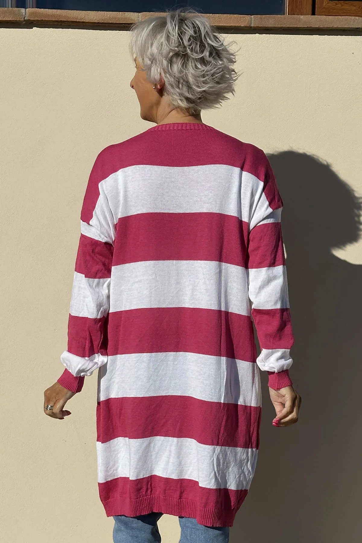 Winslet Stripe Tunic Fuchsia
