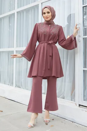ZRF Women Mona Tunic Pants Set - Rose Pink - Vaughan